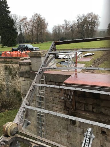 Rénovation du Pont levis du château